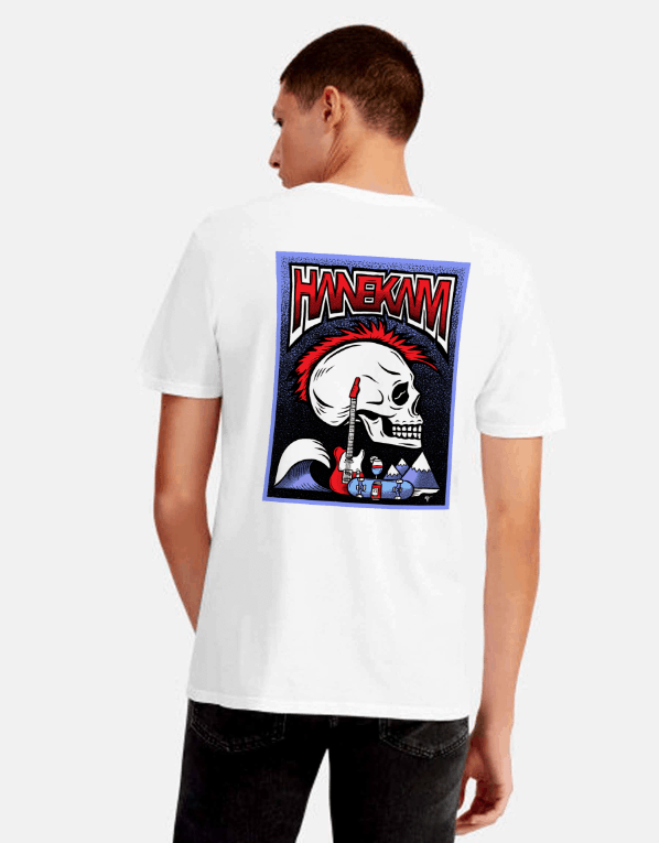 Hanekam - PJ - Hvit - Bak