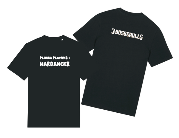 3 Busserulls // T-skjorte // Plukka plommer i Hardanger